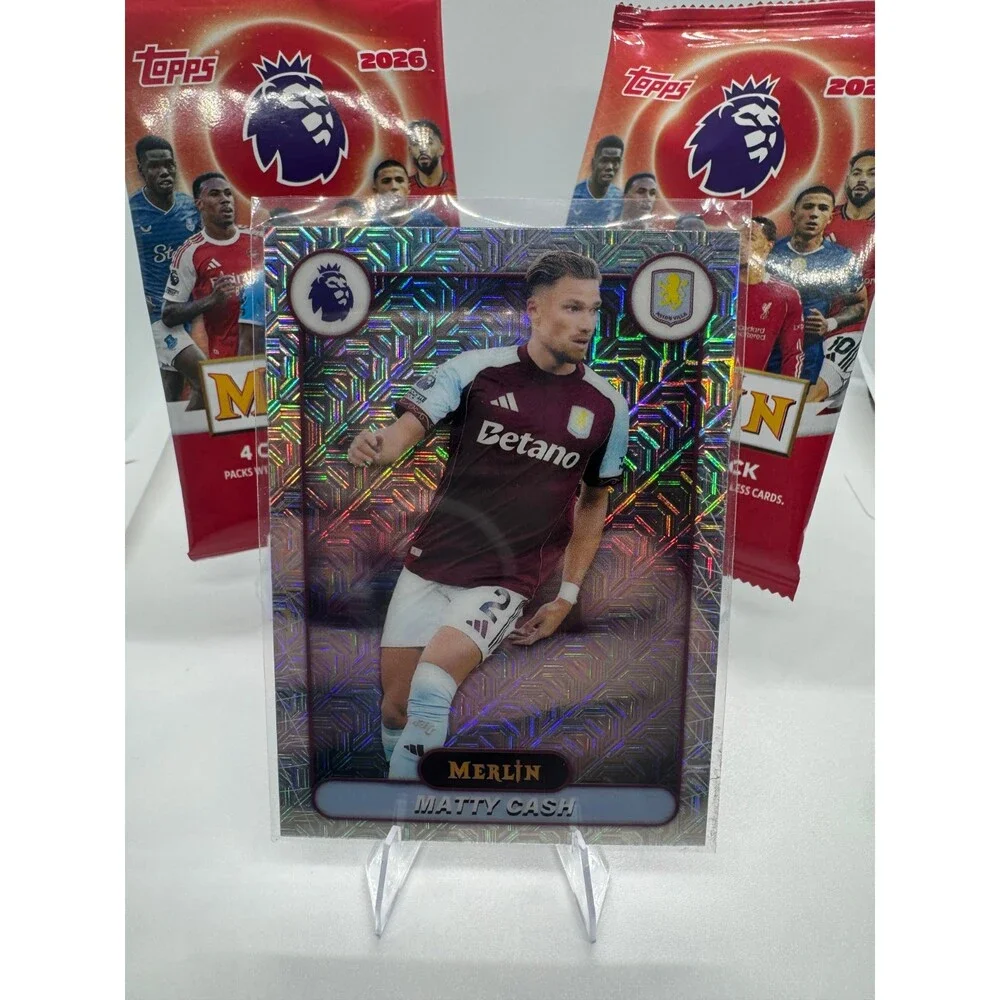 2026 Topps Merlin Premier League #28 Matty Cash, Aston Villa Mojo